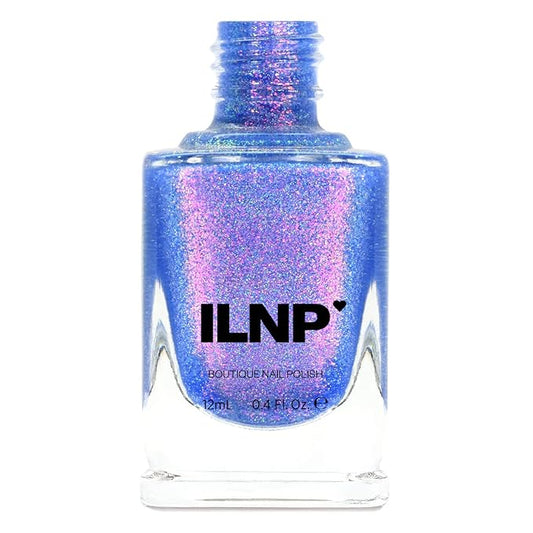 ILNP Pool Party - Vivid Iridescent Blue Holographic Jelly Nail Polish