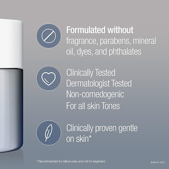 Neutrogena Rapid Wrinkle Repair Retinol Pro+ Night Cream Face Moisturizer, Anti-Aging Face Cream, 1.7 oz + Trial Size Hydro Boost Facial Cleanser, 0.5 fl. oz