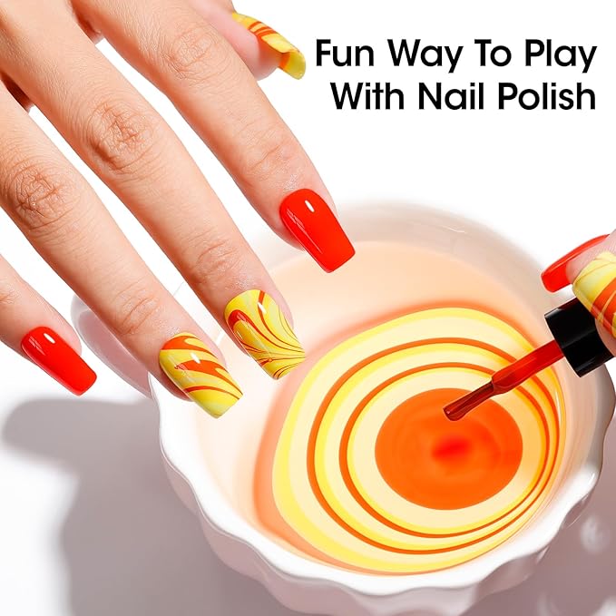 Gellen Bright Neon Nail Polish, Quick Air Dry Regular Nail Polish Vibrant Rainbow 10ml 12-Color Set for Finger Toe Nails Salon Home, TPO & HEMA Free Non-toxic, Red Pink Blue Green Purple Orange Yellow