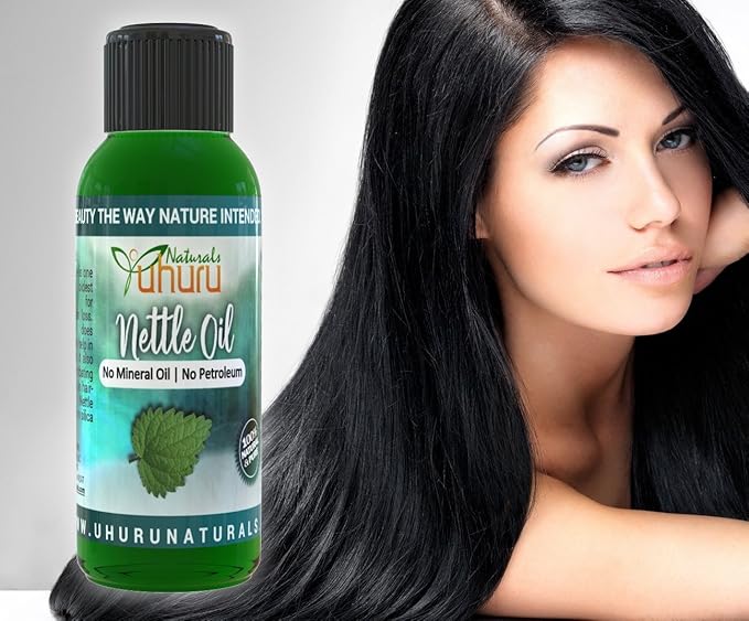Uhuru Naturals Original Nettle Hair Growth Oil (4 oz) – African Remedy for Thinning Hair, Breakage & Dry Scalp | Natural Regrowth Treatment for Men & Women | All Hair Types