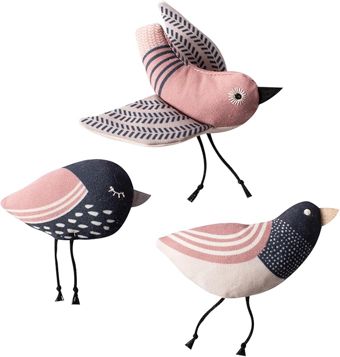 Fringe Studio, Under My Wings, Durable Cotton Canvas Cat Toy, 3PCS Set, PetShop Collection (904029)