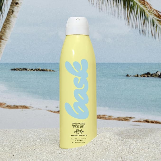Bask Suncare SPF 30 Sunscreen Spray - Non-Aerosol, Broad Spectrum UVA/UVB Protection, Dermatologist Recommended, Moisturizing, Lightweight & Non-Greasy, 5.5 oz