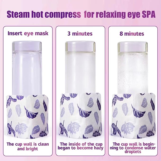 18 Packs Steam Eye Mask for Dry Eyes Self Heating Masks Cornea Care Rest Disposable SPA Warm Compress,Eye Mask for Sleep,Reduce Eye Fatigue Travel Essentials Gifts for Women(Unscented)