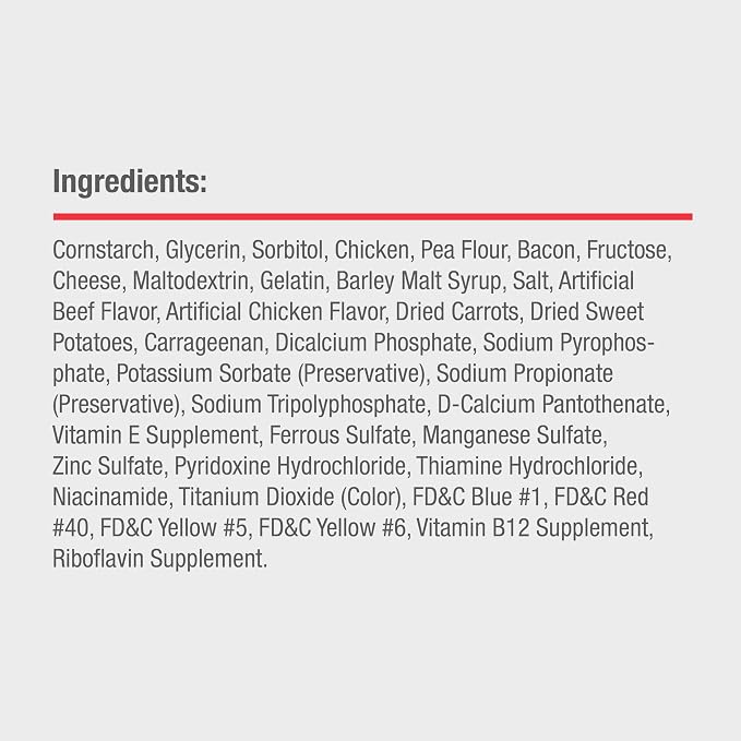 DreamBone Mini Bones Bacon & Cheese Rawhide-Free Dog Treats, 24 Count | Daily Chew, Digests Safely and Completely, Made With Real Protein, Chicken and Veggies, Bacon & Cheese Flavor, For Adult Dogs