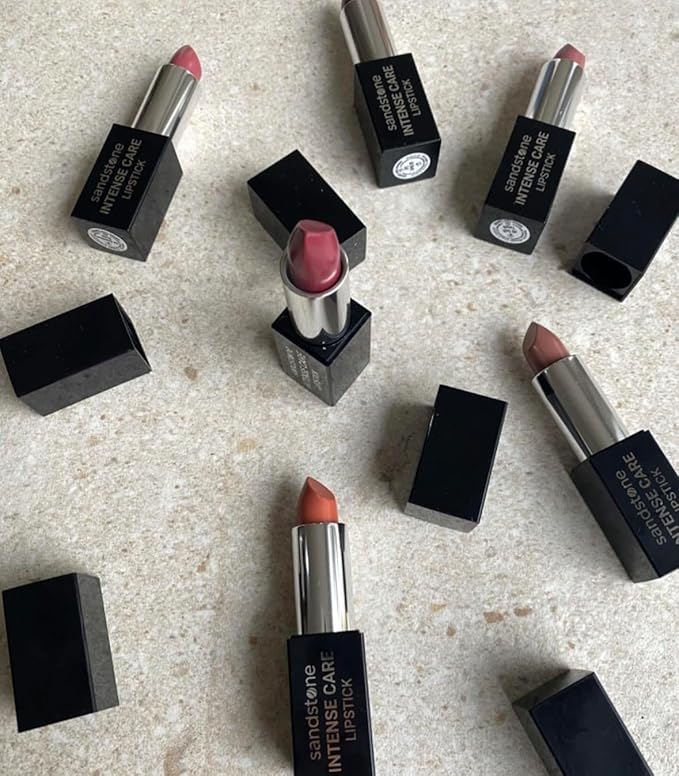 Sandstone Scandinavia Intense Care Lipstick - a hypoallergenic, gluten free, caring formula, with active and moisturizing ingredients. (44 Summer Rose, 3,5 g)