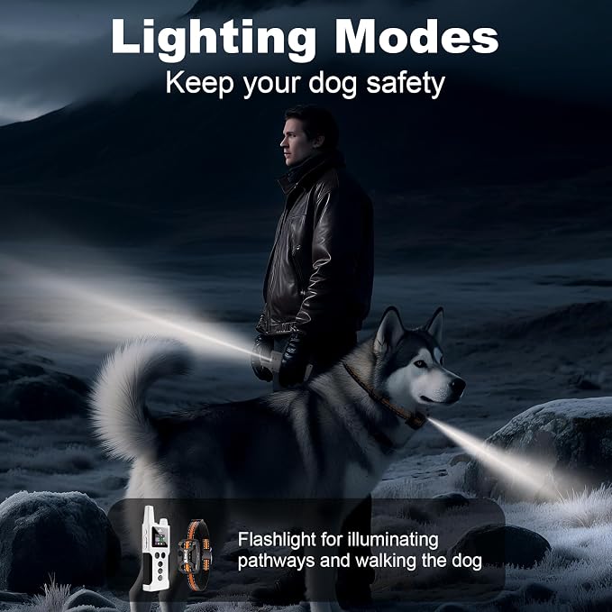 Dog Shock Collar - 4200FT Dog Training Collar with Remote Innovative IPX7 Waterproof with 4 Training Modes,Vibration and Shock,Rechargeable E-Collar for All Breeds