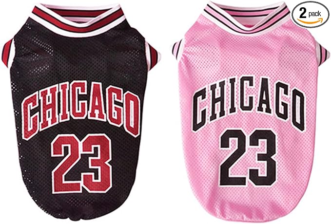 Dog Basketball Jersey Clothes Boy Girl Dog Pet Vest Clothes Puppy Shirt Apparel Cute Outfit Summer Fashion Cotton Dog Tshirt Female for Large Dogs, Medium & Small Chihuahua,Yorkies