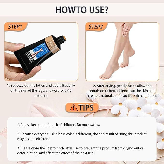 Leg Makeup Waterproof No Transfer,Body Coverage Perfector,Fade the Skin Color of Legs, Effectively Cover the Scars of Legs and Body,Highly Body Concealer (FAIREST GLOW)