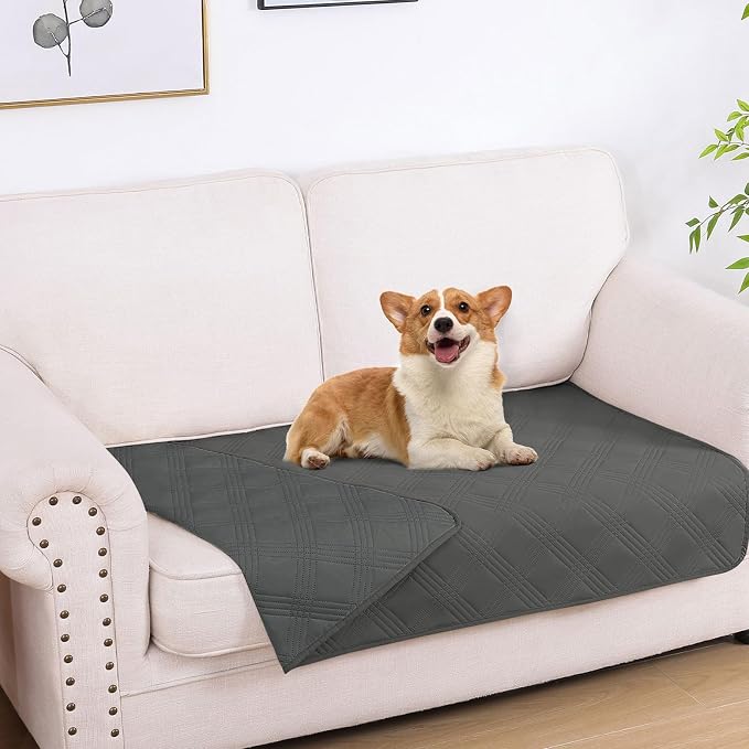 Waterproof Reversible Dog Blanket, Soft Couch Cover for Dogs Washable | Dual-Sided Waterproof Pet Bed Blanket, Resist Stains Spills & Pet Hair, Practical Furniture Protector For Pets, Size 30"x53"