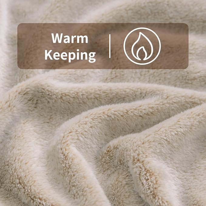 Flannel Fleece Throw Blanket, Lightweight Cozy Plush Microfiber Bedspreads for Adults,90 by 108-Inch,Brown Zebra