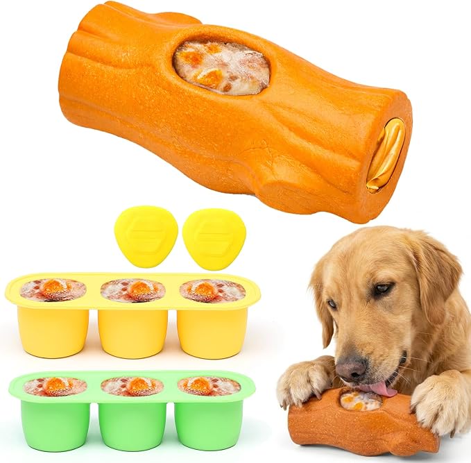 1 Pack Dog Toys for Aggressive Chewers Orange