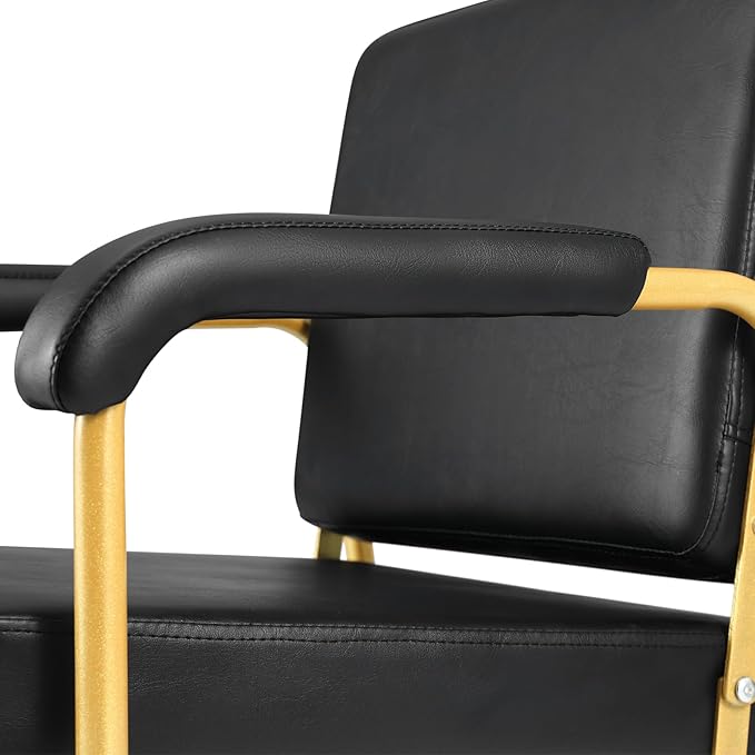Artist hand Shampoo Chair for Salon Reclinng Salon Chair Barber Chair Hair Stylist Auto Recline Chairs Shampoo Spa Beauty Equipment(Gold)
