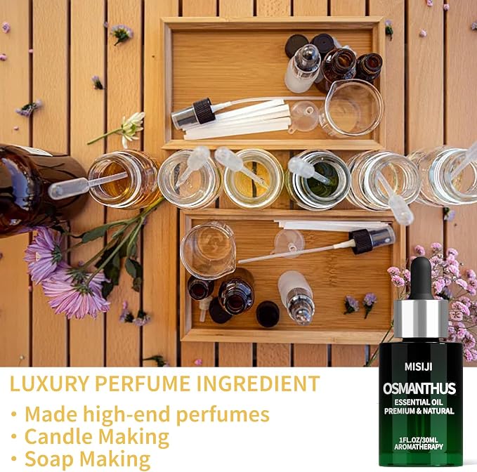 Hand Picking Osmanthus Essential Oils-Essential Oils for Diffuser for Home,Diffuser Oils Scents for Aromatherapy,Laundry,Candle&Soap Making,Humidifiers 1 FL.OZ