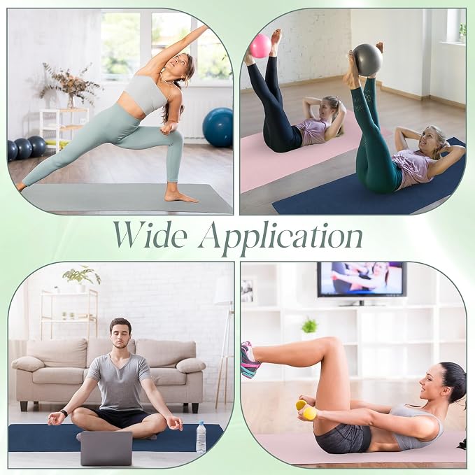 Hahafelt 3 Pack Hot Yoga Towel Non Slip 72" x 26" Extra Large Microfiber Yoga Mat Towel with Grip Dot Absorbent Sweat Anti-Slip Mat Cover for Pilates Fitness (Morandi Pink Blue Green)