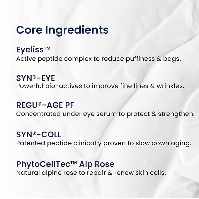 Restorative Eye Cream with Eyeliss™ - For Eye Bags, Dark Circles & Fine Lines - Paraben-Free, Cruelty-Free, Vegan - 0.5 fl oz. - Pack of 1