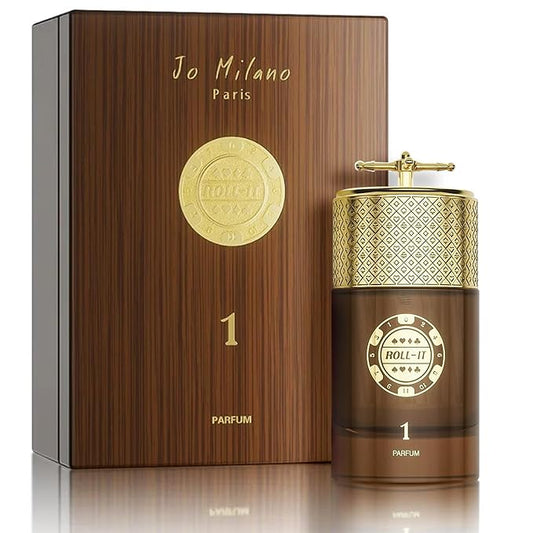 Jo Milano Roll It 1 Parfum Spray | 3.4 oz (100ml) | Oud, Musk, Amber, Lemon Scent | Long Lasting Fragrance for Men and Women (Unisex)