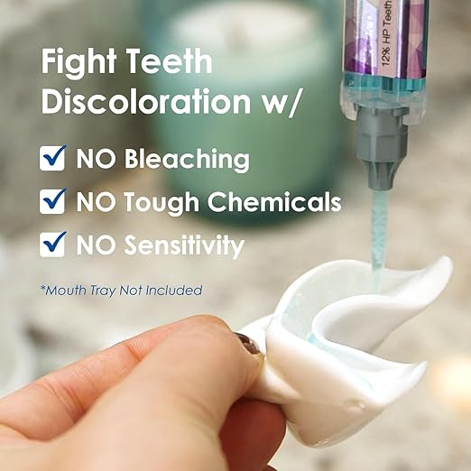 Whiter Image Deluxe Teeth Whitening Syringe Refill to Eliminate Teeth Discoloration While Fighting Plaque Bacteria, Teeth Whitening Set for A Stronger Enamel