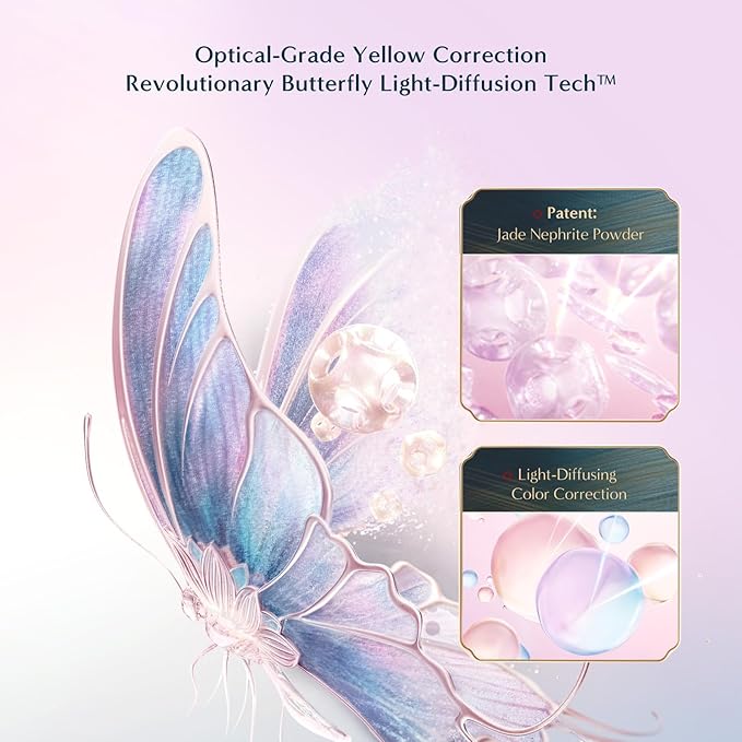FLORASIS Flawless Jade Breathable Color Correcting Pressed Powder (Song Brocade Prestige Collection) (04 Lavender, 1 Count)