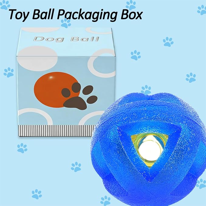 Indestructible Dog Balls 3.5 Inch Tough Chew Toys for Aggressive Chewers