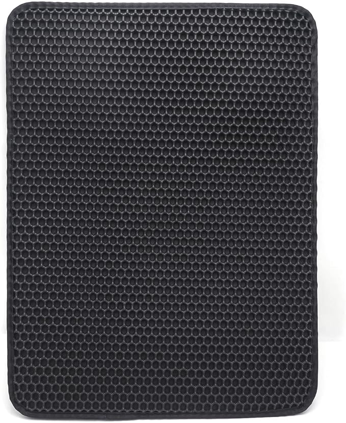 XKMT- Animal Pet Supplies Cats Litter & Housebreaking 75X58 Black Cat litter Mat Double Layer Pad Trapper Folding Pad EVA Foam Rubber