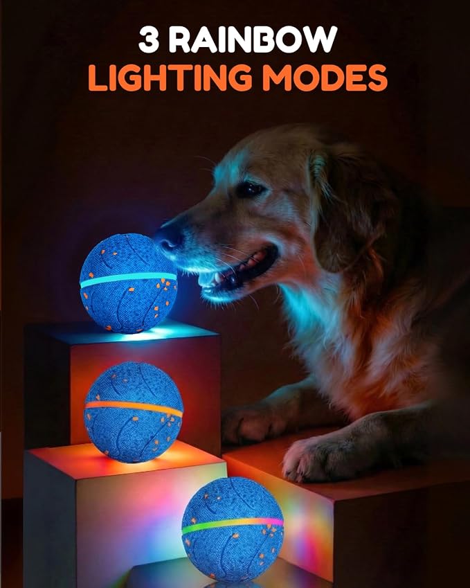 osou Smart Interactive Dog Toys, Automatic Moving & Bouncing Dog Ball for Medium & Large Dog Breeds, E-TPU Durable & Waterproof, with Irregular Motion to Encourage Active Play