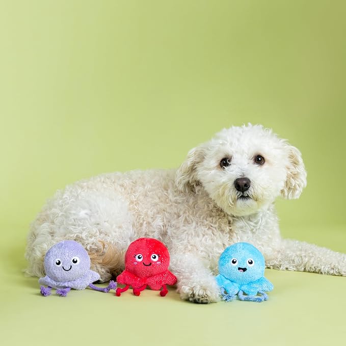 Fringe Studio Too TENTA-Cool Small Plush Dog Toy 3PCS Set, PetShop Collection (662127)