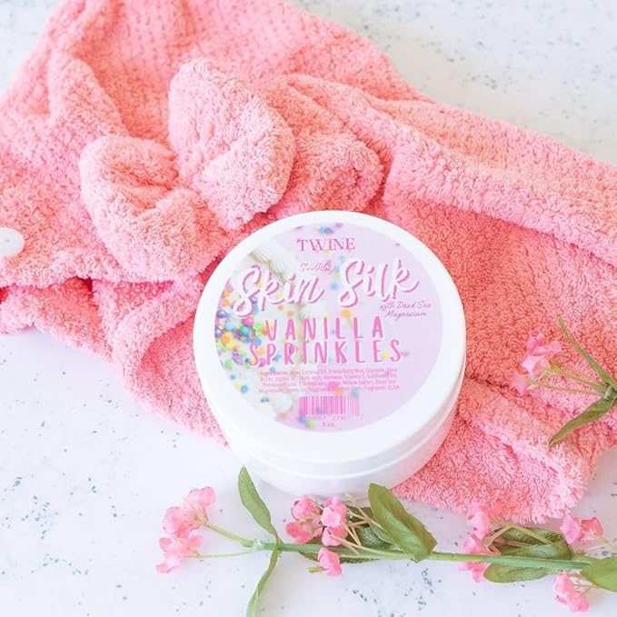 TWINE Skin Silk with Dead Sea Magnesium Vanilla Sprinkles Body Butter 4 oz