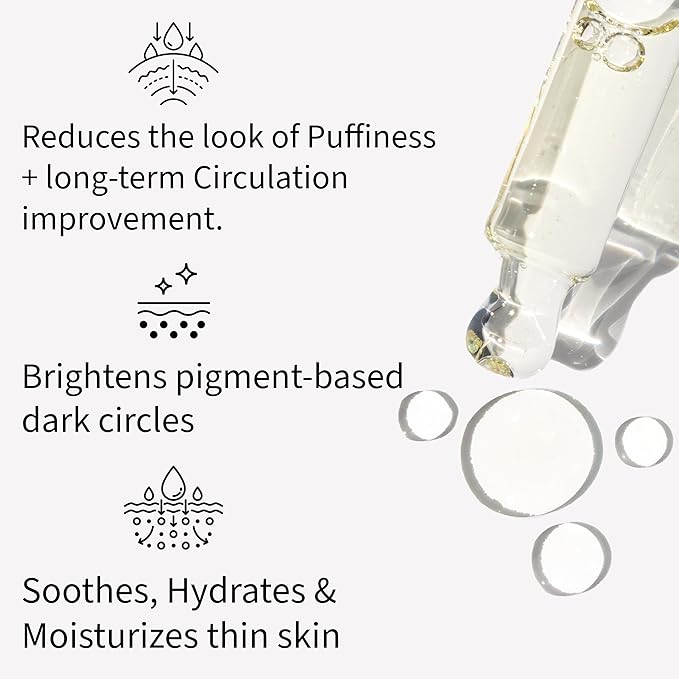 Daily Brightening Caffeine Eye & Face Serum with Niacinamide, Green Tea Extract, Aloe Vera & Hyaluronic Acid for Puffiness, Dark Circles, Pigmentation & Tired Eyes