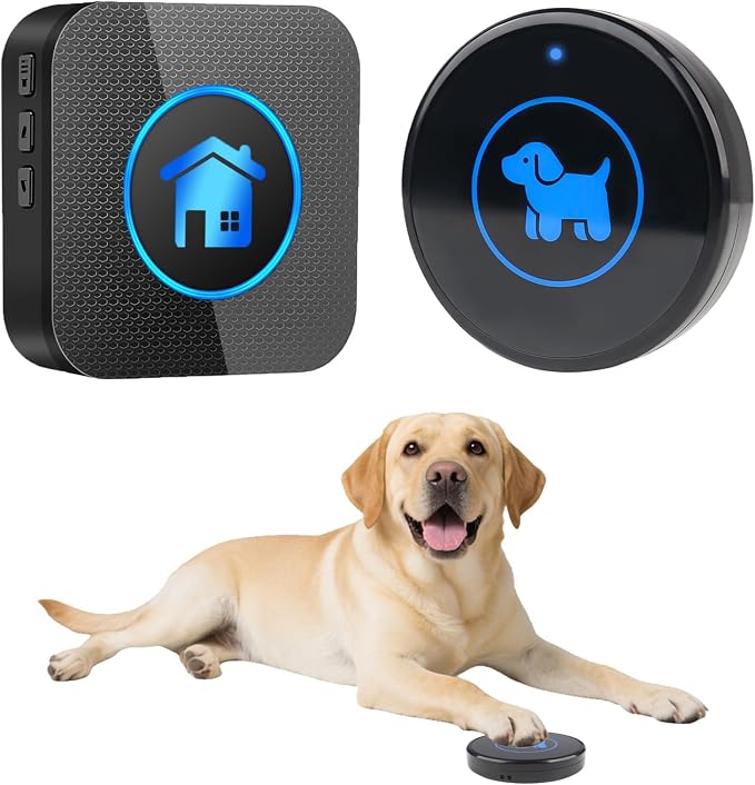 Dog Door Bell 2026 Enhanced Touch, Wireless Doggie Doorbell for Potty Training to Go Outside, IP65 Waterproof, 1000ft Range, 55 Melodies, 5 Modes & Adjustable Volume (1 Button)