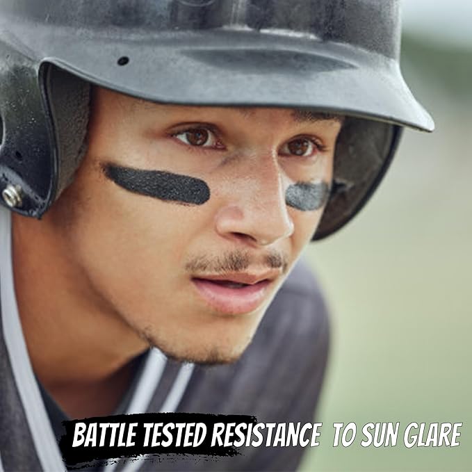 CCbeauty White Eye Black Stick For Baseball Football Softball Lacrosse Accessories, Anti-Glare EyeBlack, Waterproof, Last All Game, Smooth Application, High Pigmented Color