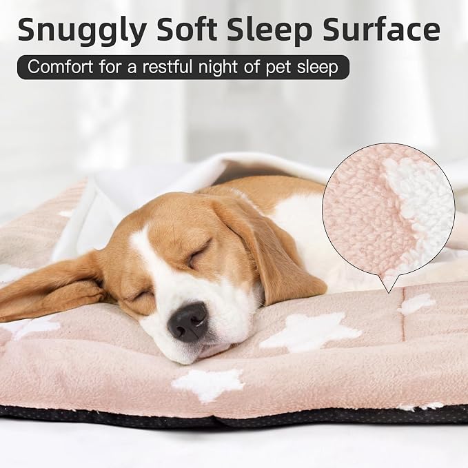Mora Pets Cat Beds for Indoor Cats Washable Cat Mat Bed Flat Dog Crate Pad | Ultra Soft Cat Bed for Carrier, Puppy Crate Pad for Dog Cages Cozy Sleeping Liner, Small Cat Pillow Cushion Anti Slip 22 x 13