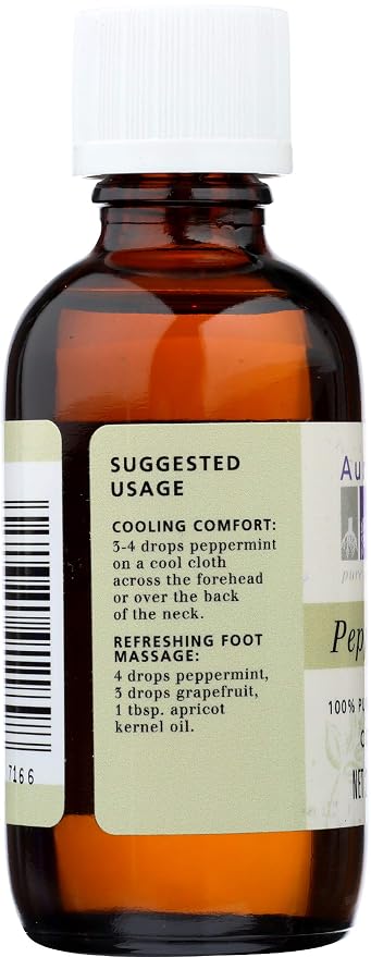 Aura Cacia Aromatherapy Peppermint Essential Oil 2 Oz. Bottle