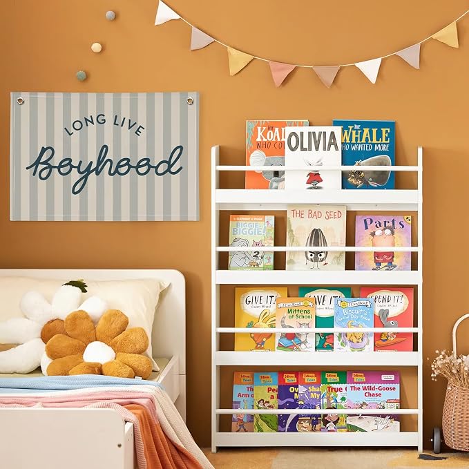 Long Live Boyhood Banner Boys Room Decor, Toddler Nursery Playroom Wall Art for Bedroom Living Room Dorm Toddler Decorations Teen Boy Room Kid Banners Wall Hanging Linen Flag30x20
