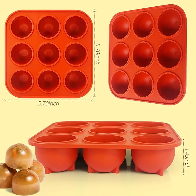 9-Cavity Silicone Frozen Dog Treat Mold for Woof Pupsicle & Power Chewer Pupsicle Small 10-25lbs,Reusable Frozen Dog Treat Tray Mold for Pupsicle Toy