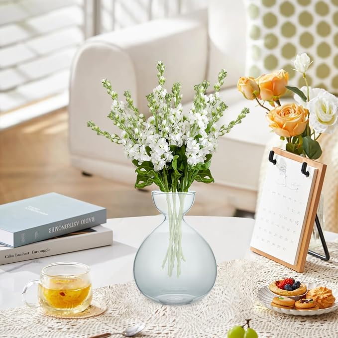 2PCS Small Avocado Grow Vase Glass Acorn Seed Starter Vase Pot for Growing | Premium Glass Avocados Growing Vases, Clear Avocados Pit Planter Pot, Ideal for Gardening Lover Indoor Hydroponics