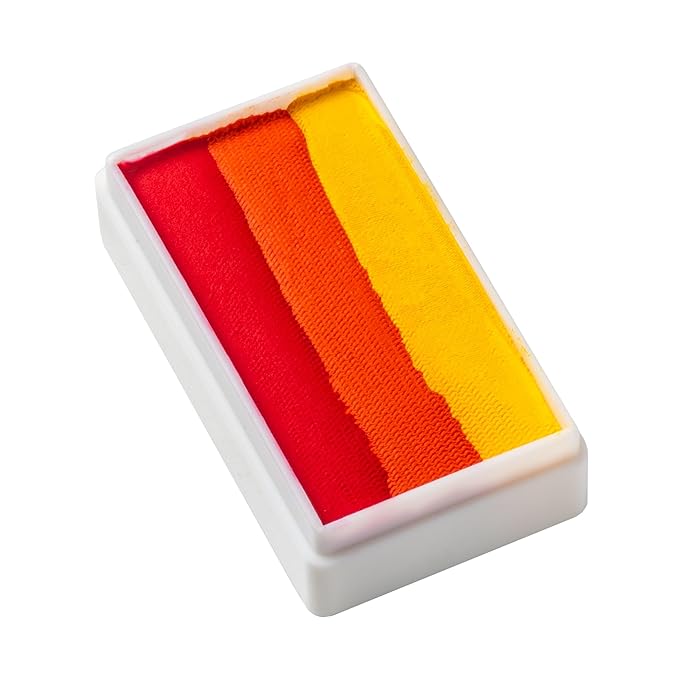 TAG Face and Body Paint - 1 Stroke Split Cake 30g - Flame