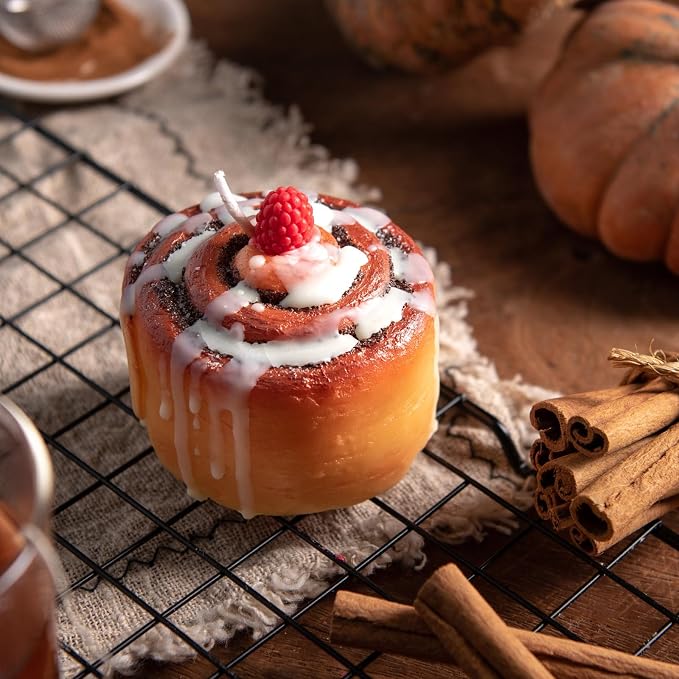 Raspberry Cinnamon Roll Aromatherapy Scented Vagetable Candle