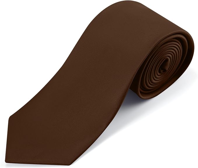 Black Tie Set in Gift Box Mens Solid Color 3.15" (8CM) Black Necktie and Pocket Square Set