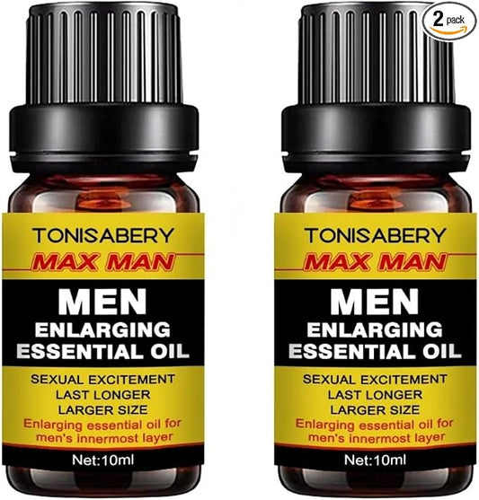 MAX Man, Massage Oil for Men 10ml (Yellow) Male Enhancement Men's Re-Vitalize Enlargement Cream (2)