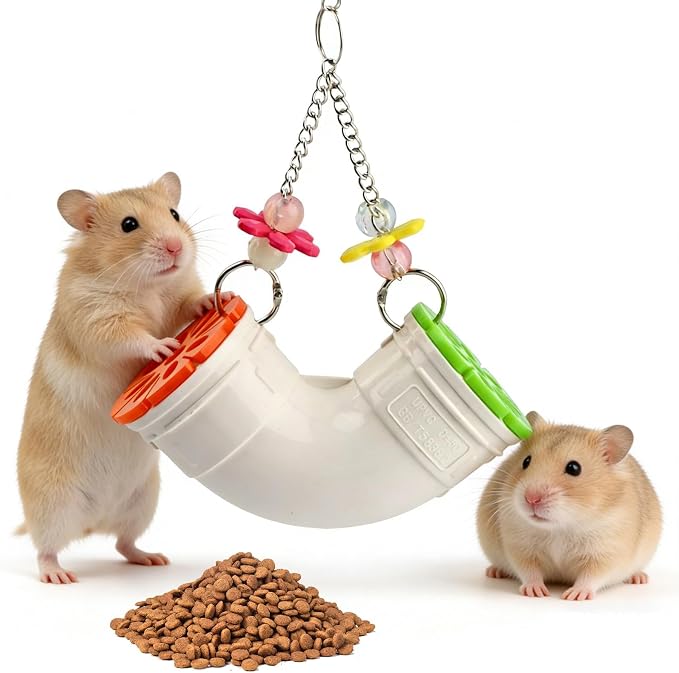 Mouse R-at Enrichment Toys Foraging,Treat Dispenser Rats-Foraging Toy,Interactive Slow Feeder Hanging Fancy Mice Cage Accessories Puzzle Forager for SugarGliders,Hamsters