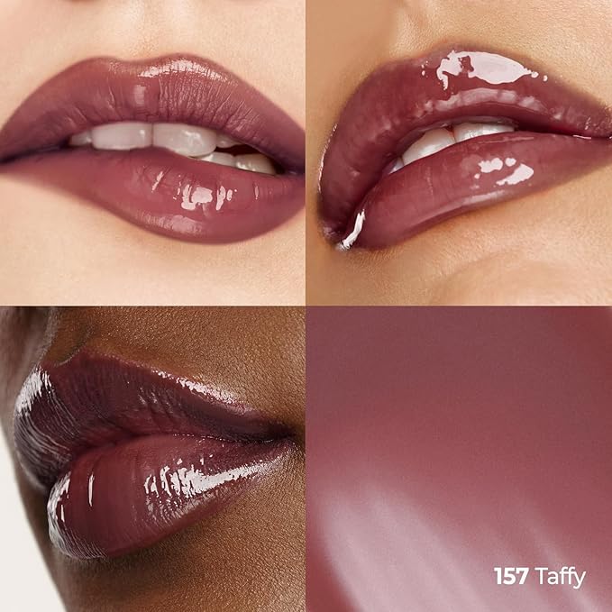 Laka Fruity Glam Tint, 4.5g/0.15oz, Glowing Lip Stain with Wide Color Spectrum, Hydrating & Lightweight Texture, Buildable Color, Non-Sticky, Vegan, K-Beauty (#157 Taffy)