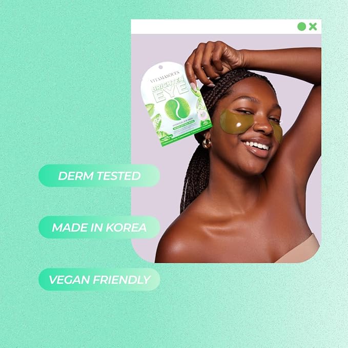 Vitamasques Hydrogel Eye Pads - Infused with Real Petals, Under Eye Mask, Birthday Gifts For Women, Reduce Dark Circles, Puffy Eyes, Undereye Bags, Wrinkles - Under Eye Patches (Pack of 3)