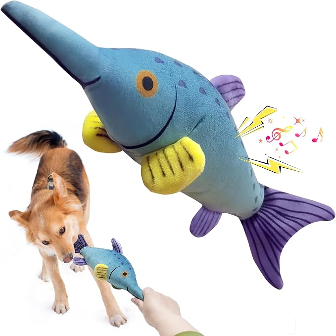 Fuufome Large Squeaky Dog Chew Toy, Ideal Dog Toys for Chewers, for Small and Medium Breed Puppies or Dogs