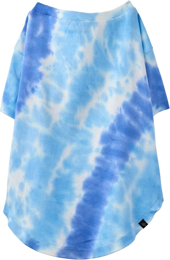 Pet Passion Toby II Dog T-Shirt, 3 Pack, Blue Tie Dye, XX-Small | GOTS-certified organic cotton short-sleeve tee. Breathable, soft & sustainable for everyday wear.