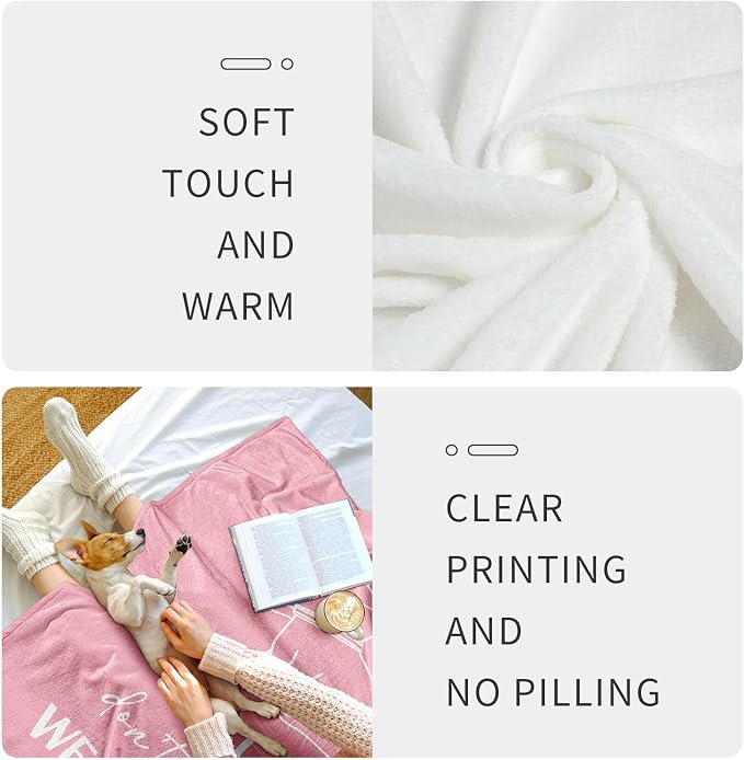 Get Well Gifts for Women, Get Well Soon Gifts for Women After Surgery, Feel Better Gifts, Gift for Recovery After Surgery, Funny GetWell Gifts for Woman/Teenage Girl Throw Blanket 60" x 50"