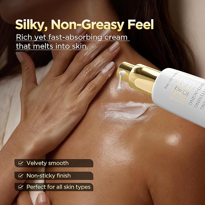 Neck Cream - Retinol & Collagen Neck Firming Cream for Wrinkles, Moisturizing and Anti-Aging, Perfect for Neck & Décolleté Skin Care - 1.7 fl.oz
