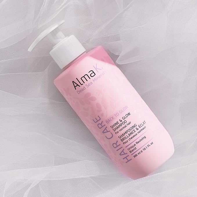 Alma K Shine and Glow Shampoo - Moisturizing Shampoo for Women - Hair Growth Shampoo - Hydrating Shampoo with Argan Oil, Cocoa Butter - 10.1 oz