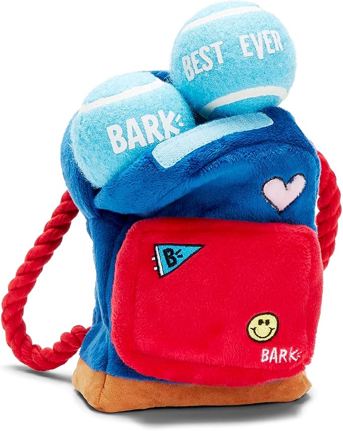 BarkBox Janspup Backpack 3-in-1 Interactive Plush Dog Toy