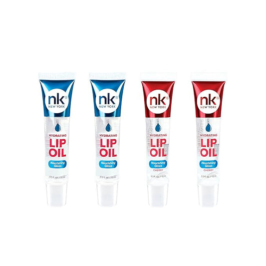 Nicka K Hydrating Lip Oil Nourishing Glass (GLOSS2PK-CHERRY2PK)