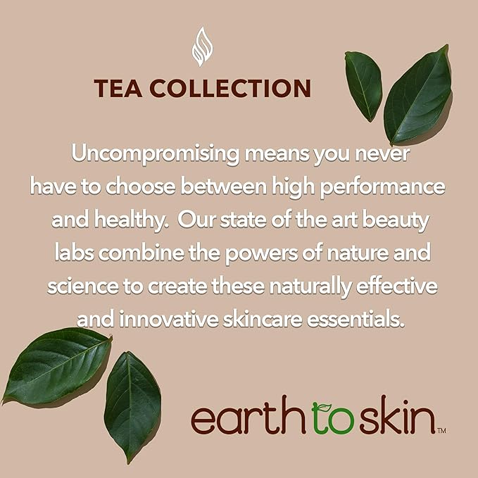 Earth To Skin Tea Time Chamomile Under Eye Cream for Puffiness - Hydrating Eye Bags Treatment with Vitamin C and Vitamin E, Jojoba Oil and Squalane to Smooth and Refresh Delicate Eye Area - 0.75 fl oz
